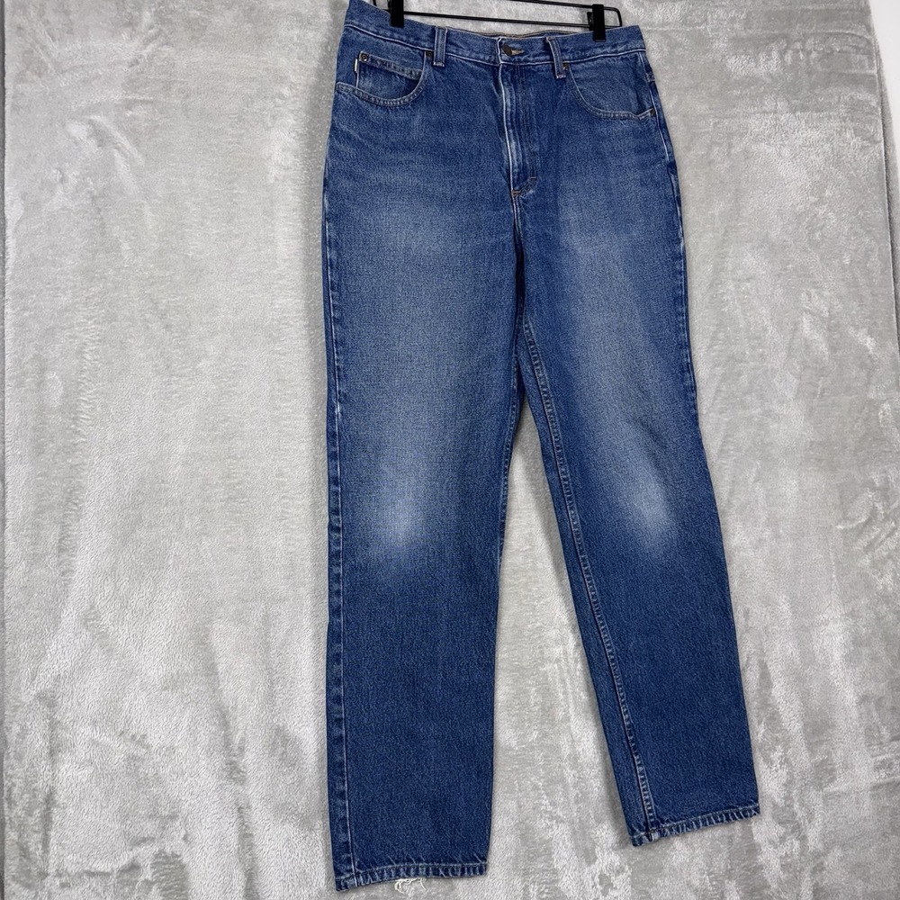 LL Bean Jeans Mens 32x31 Blue Classic Fit Denim Straight Leg 100% Cotton Pants - Picture 2 of 13